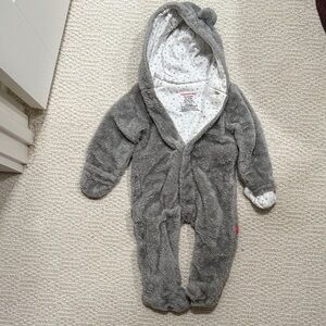 Magnetic Me Soft Gray Hooded Footie